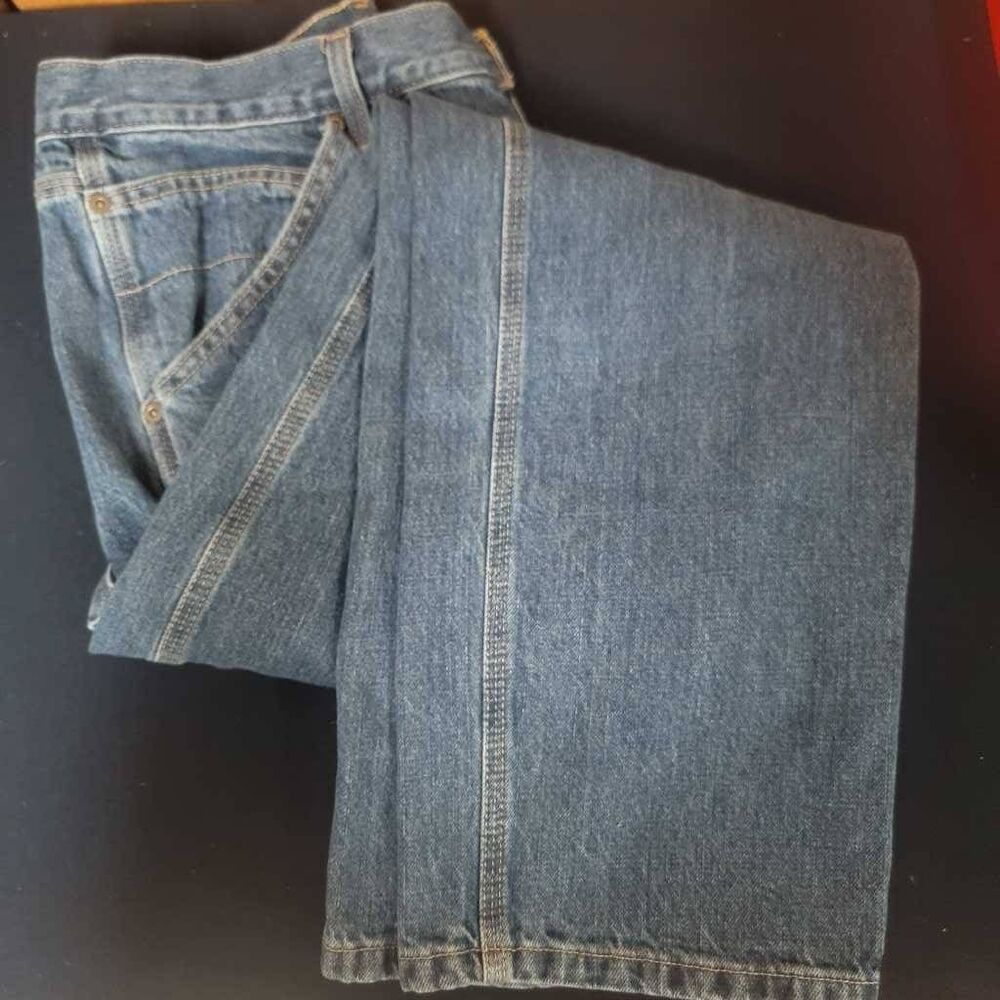 George Denim Carpenter Pants 33x30 Blue 100% Cotton Workwear